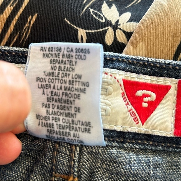 GUESS Women’s Denim Skirt 28 Blue Western Rodeo Country Casual Western Y2K 90s - Picture 9 of 10